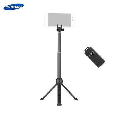 

YUNTENG VCT-992 Aluminum Alloy 7-Section Wireless Remote Selfie Stick Integrated Tabletop Tripod with Phone Remote Control for iPh