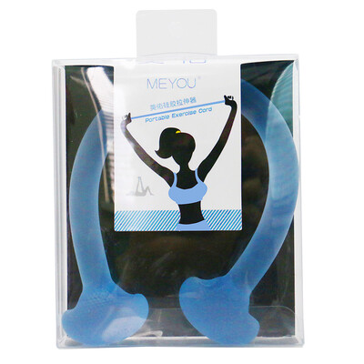 

US-silicone tensile high elastic yoga body indoor exercise Rally rope word Rally blue
