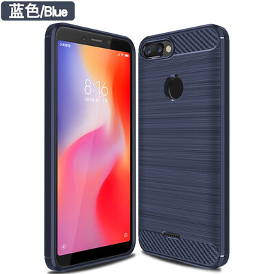 

Fivice XIAOMI Redmi MI 6 case Brushed carbon fiber silicone anti-fall soft shell phone case