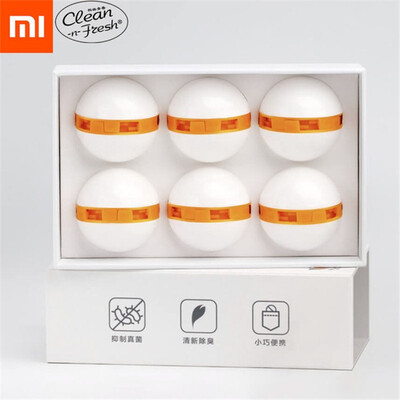 

6 Packs Xiaomi Mijia Clean n Fresh Shoe Deodorant Dry Deodorizer Air Purifying Switch Ball Shoes Eliminator for Home 45days