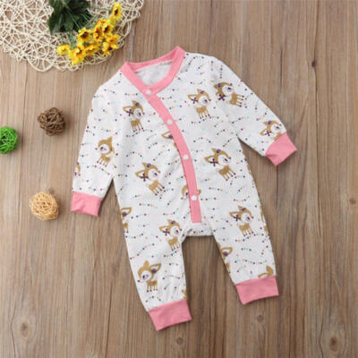 

Canis Toddler Kid Baby Boys Girls Deer Romper Bodysuit Jumpsuit Outfits Playsuit