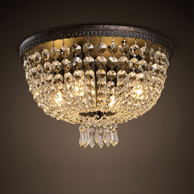 

European Style Crystal Ceiling Lights for Living Room Bedroom
