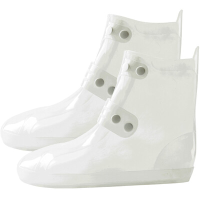 

Chic men&women rain boots rain boots set adult waterproof non-slip shoes cover thick wear-resistant children rain shoes set white XL code