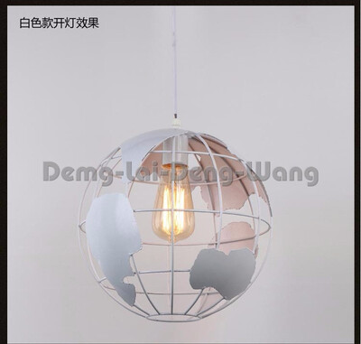 

Ceiling Chandelier-Modern Simple Restaurant Light Creative Personality Study Bedroom Wine Globe Iron Single Head Lamp
