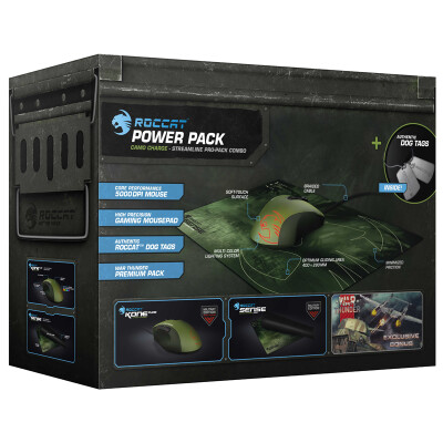 

Ice cream (ROCCAT) military power pack camouflage cable game mouse + mouse pad electric mouse