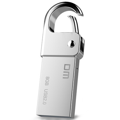 

DM PD027 small seven metal buckle waterproof U disk 8G silver