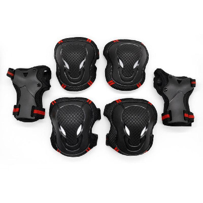 

Romacci Lixada 6PCS Brace Kids Youth Cycling Roller Skating Skateboard Elbow Knee Hands Safety Protection Guard Pads Set