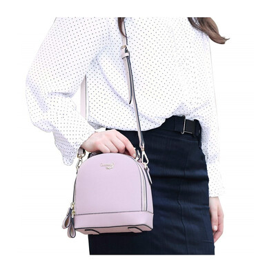 

New trend in 2018Leather handbag trend cute candy color small square bag shoulder Messenger bag