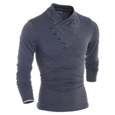 

Fashion Mens Slim Fit V Neck Long Sleeve Muscle Tee T-shirt Casual Tops Blouse