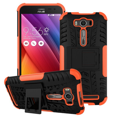 

Fivice Zenfone 2 Laser ZE500KL 50 inch Case TPU anti-fall tire pattern back clip bracket phone case