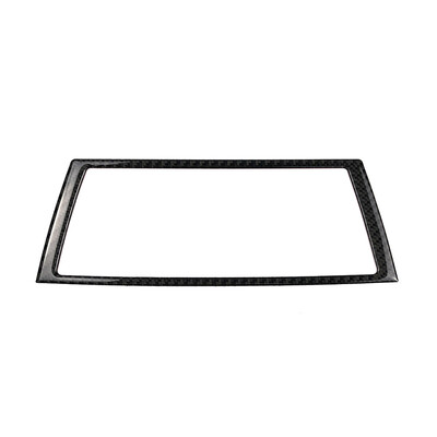 

Carbon Fiber Navigation Control Panel Frame Sticker Interior Navigation Control Panel Decorative Cover Trim For BMW E70 E71 X5 X6