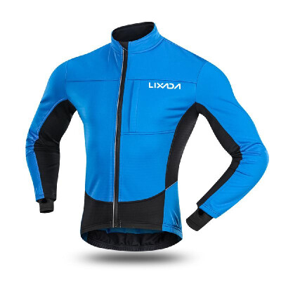 

Lixada Mens Windproof Cycling Jacket Winter Thermal Polar Fleece MTB Bike Bicycle Riding Running Clothing Sportswear Jacket Coat