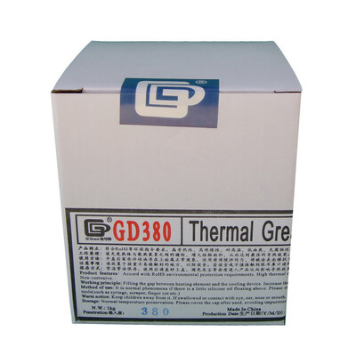 

GD Brand GD380 Thermal Paste Grease Silicone Heat Sink Compound Gray Net Weight 1000 Grams For LED CPU Cooler Can Packaging CN1000