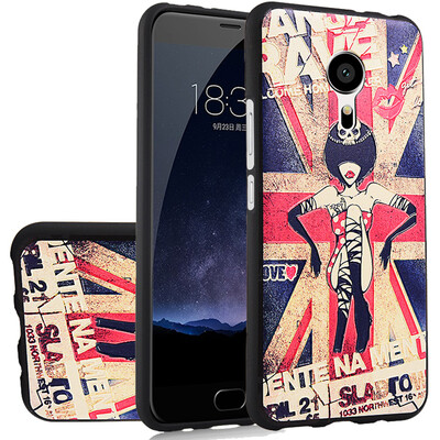 

MOONCASE Cute Cartoon Pattern Soft Flexible Silicone Gel TPU Skin Shell Back Case Cover for Meizu Pro 5