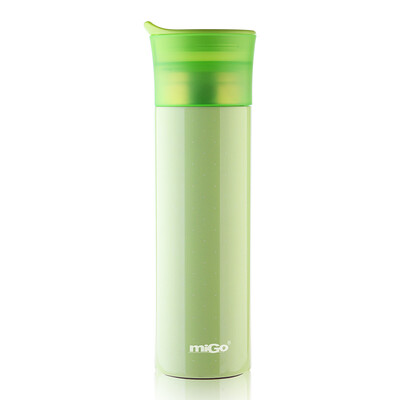

Jingdong Supermarket MIGO stainless steel insulation cup 04L vacuum portable cover fashion creative storage cup