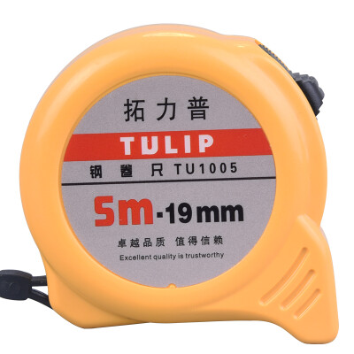 

Tuolipu steel tape measure 5M box ruler telescopic ruler meter ruler standard measurement tool metric TU1005