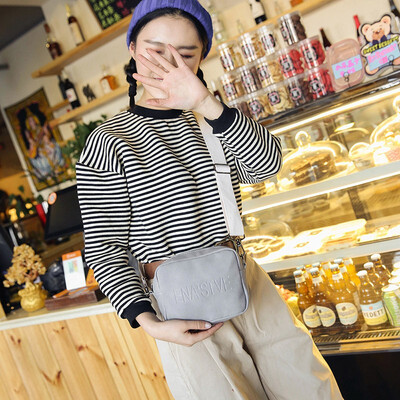 

Street Bag Women Girl PU Messenger Bags Zipper Casual Shoulder Bag Fashion Thick Strap Women Shopping Bag
