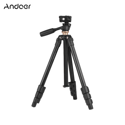 

Andoer Portable Lightweight Travel Aluminum Alloy Tripod with Bag for iPhone Smartphone DSLR Action Camera