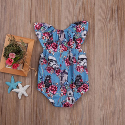 

Newborn Toddler Baby Girls Cute Floral Romper Jumpsuit Bodysuit Outfits Clothes