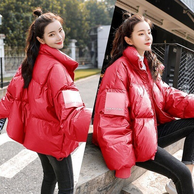 

Winter new loose thick cotton jacket fashion short down bread 90232