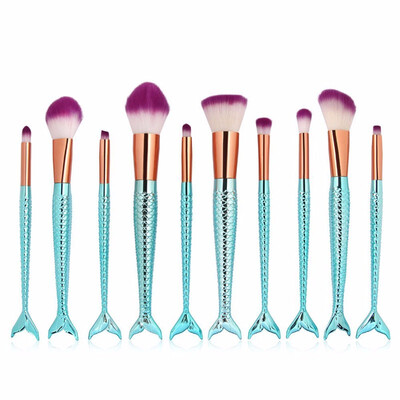 

MYBAYS 10pcs Mermaid Makeup Brush Set Multicolor Option