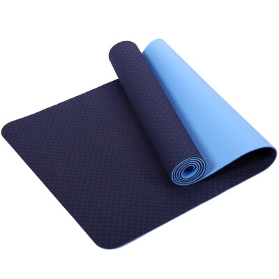 

Code of the top yoga mat fitness fitness TPE green material thickening yoga mat lengthened non-slip fitness pad to send backpack pink