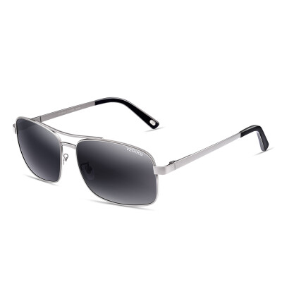 

Wegus (VEGOOS) 3073 Polarized sunglasses male business travel mirror sunglasses gun frame gray inside the blue film