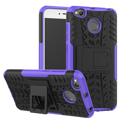 

Fivice Redmi 4X Case TPU anti-fall tire pattern back clip bracket phone case