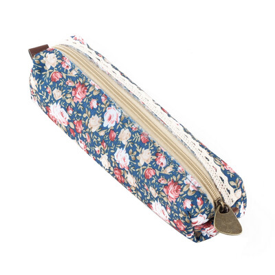 

Girls Flower Lace Floral Pencil Case Pen Bag Purse Cosmetic Makeup Pouch Bag
