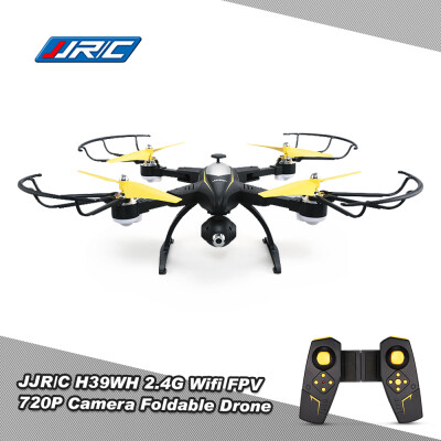 

Original JJRC H39WH Wifi FPV 720P Camera Foldable Drone 24G 4CH 6-aixs Gyro RC Selfie Beauty-mode Quadcopter RTF