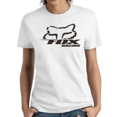 

Womens Fox-Racing-Logo-Vector Tees Cotton Short Sleeve White