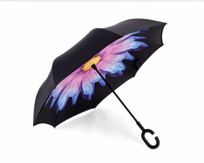 

dropshipping Windproof Reverse Folding Double Layer Inverted Umbrella Self Stand umbrella rain women high quality 2018 car