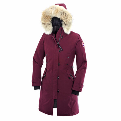 

Women Fashion Overcoat Winter Coat Goose Womens Kensington Parka Goose Down Feather Jacket Coyote Fur Collar for Lady