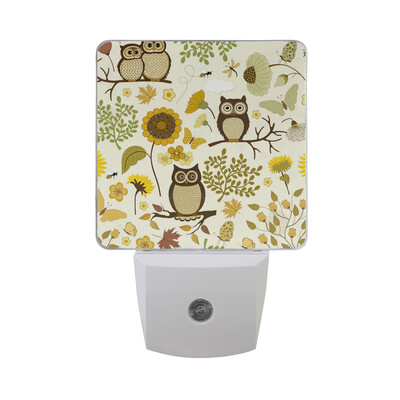 

ALAZA LED Night Light With Smart Dusk To Dawn SensorOwl Stylish Plug In Night Light
