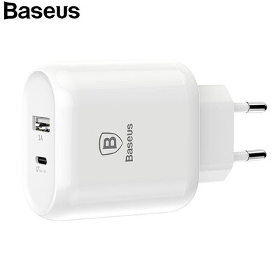 

Baseus Quick Charge Type C PD USB Charger 32W EU Plug Adapter Universal 5V3A Travel Charge for Phone PD