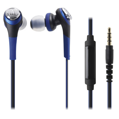 

Audio-Technica ATH-CKS550IS Subwoofer Talk In-Ear Headphones Blue