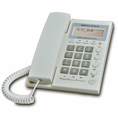 

BOTEL T156 fixed corded telephone base machine free battery speaker office business home with a rope machine board machine white