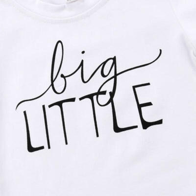 

Toddler Newborn Baby Boy Girl Brother Sister Match Bodysuit Romper Tops T-shirt