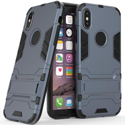 

Case for Apple iPhone XS 58 inch 2 in 1 Shockproof with Kickstand Feature Hybrid Dual Layer Armor Defender Protective Cover