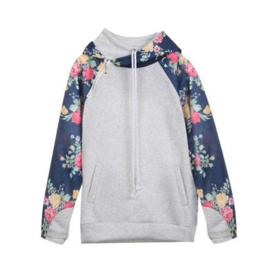 

women Long Sleeve printed Hoodie Sweatshirt Sweater Hooded Coat Pullover Tops