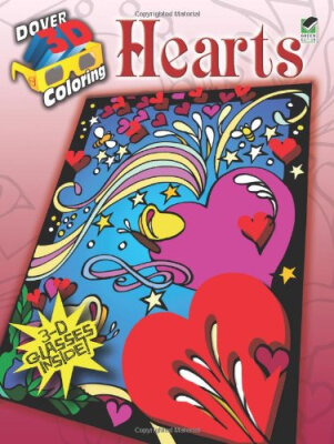 

3-D Coloring Book-Hearts Dover 3-D Coloring Book