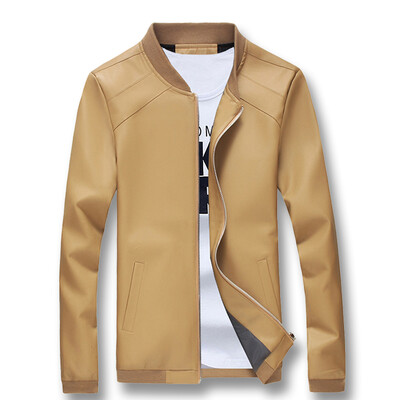 

Fashion Men PU Jackets Autumn 2016 Winter Men Leather Coats Slim Fits Mens Casual Coats Jackets Plus Size  Hot Sale 4 Colors