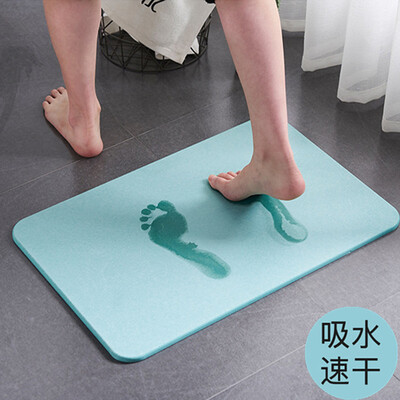 

Mercures natural diatomaceous earth bathroom absorbent mat 600390 light green anti-slip mat door pad water-absorbing quick-drying bathroom mat