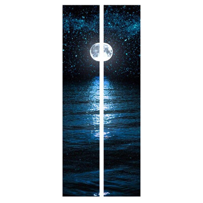

UpperX 3D Wall Sticker Decal Art Decor PVC Removable Mural Poster Scene Window Door Moon & stars