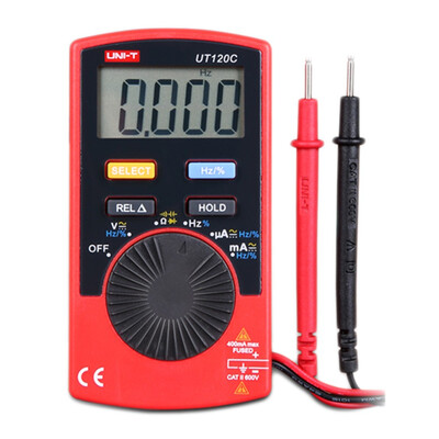 

UNI-T UT120C Ultra-portable Auto Ranging Auto-off Digital Multimeter Capacitance Resistance AC DC Current Voltage Meter Tester