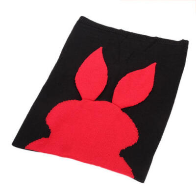 

Cute Bunny Napping Rabbit Bedding Towel Cover Knitted Blanket for Baby Kids New