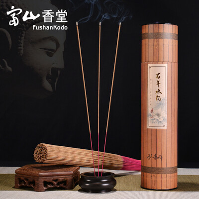 

Taiwans Toyama Xiangtang Aloes sandalwood wormwood bamboo scented incense 450g tube scented incense ritual Buddha for Buddha incense worship auspicious - century water sink