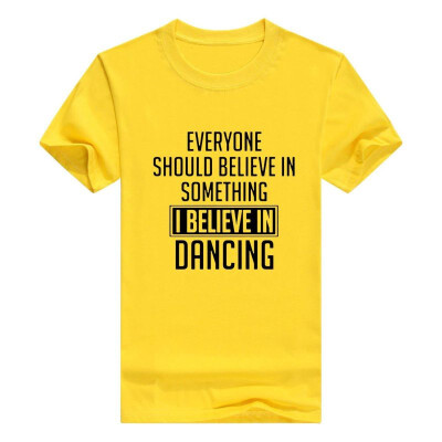 

Dancer Gift Believe In something Dancing Short Mens Tshirt