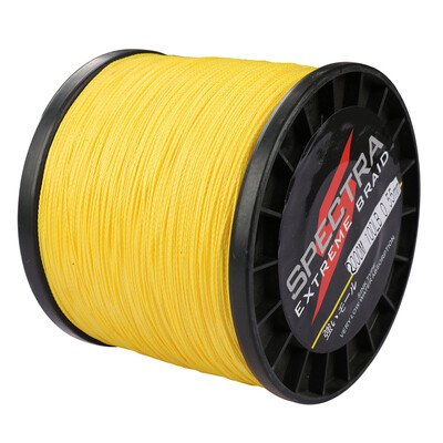 

100M-2000M 6LB-300LB Test Yellow 100PE Dyneema Braided Fishing Line