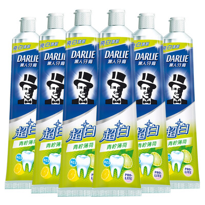

Black DARLIE ultra-white toothpaste 140g × 6 lime mint